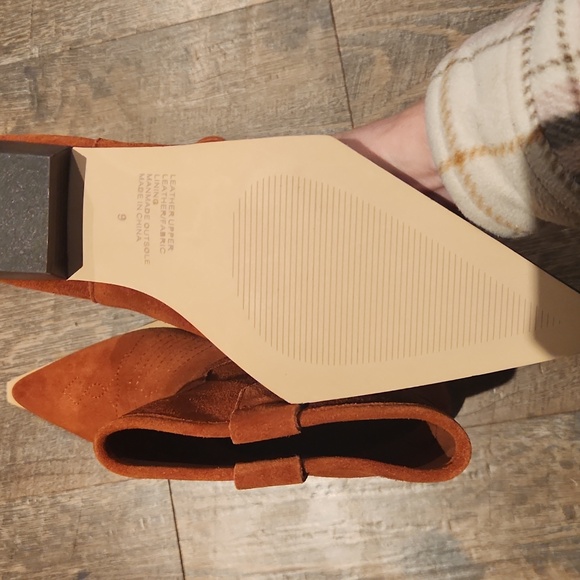 Intentionally Blank Keri Style Suede Western Boot NWOB in Henna Women's Size 9 - Picture 4 of 4